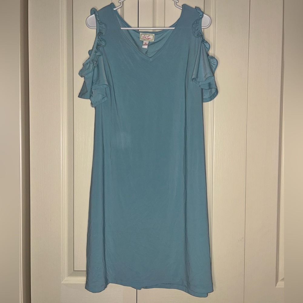 Women's Boutique Style Cold Shoulder Casual Spring Dress | Size XL
